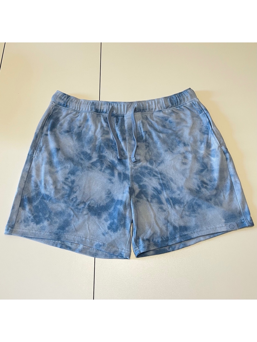 Gilly Hicks Men's Size Medium Blue Tie Dye Sleep Lounge Pajama Shorts